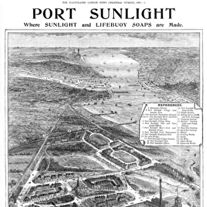 Port Sunlight - aerial map