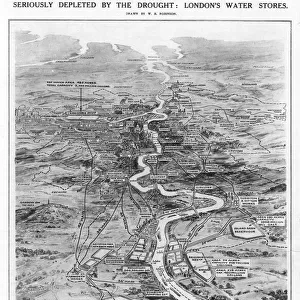 Water shortage and supply: Londons water stores, 1921