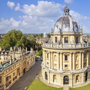 Radcliffe Camera and walls of Brasenose College and All Souls College, Oxford University Oxfordshire, England, United Kingdom, Europe