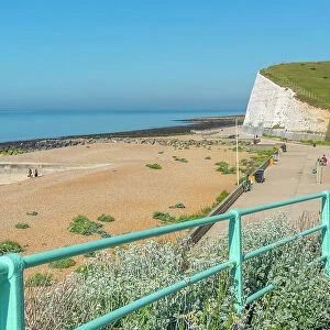 View of Saltdean Cliffs from Saltdean Beach, Saltdean, Brighton, Sussex, England