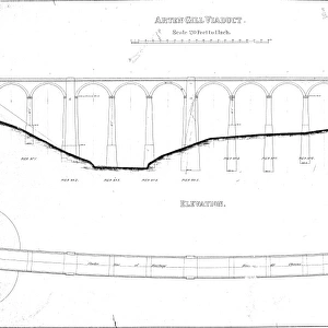 Arten Gill Viaduct Elevation and Plan [N. D]