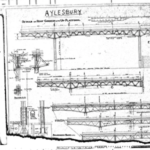 Aylesbury - Details of Roof Girders etc Up Platform [N. D. ]