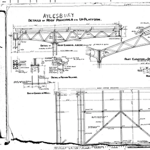 Aylesbury - Details of Roof Principals etc Up Platform [N. D. ]