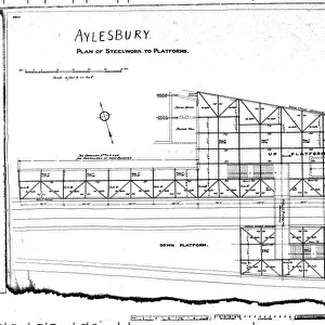 Aylesbury - Plan of Steelwork to Platforms [N. D. ]