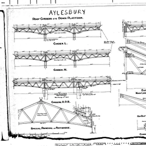 Aylesbury - Roof Girders etc Down Platform [N. D. ]