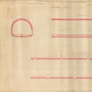 Birmingham and Oxford Junction Railway - Harbury Tunnel Sections and Plan [N. D]