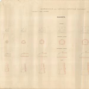 Birmingham and Oxford Junction Railway - Harbury Culverts Plan and sections [N. D]