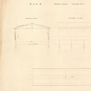 Bristol and Exeter Railway - Exeter Station Carriage Shed [1840s]