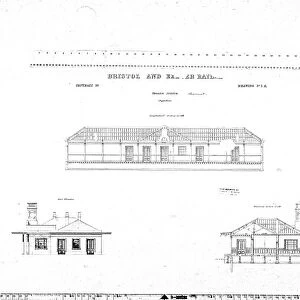 Bristol & Exeter Railway - Taunton Station. Departures Drawing No. 1A