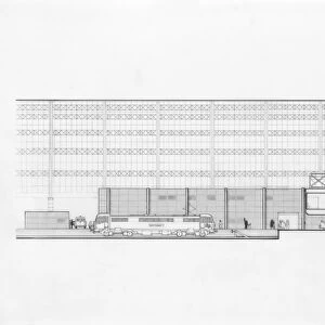 British Railways Board, Liverpool Lime Street Station remodelling, Southern section elevation [1982]