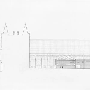British Railways Board, Liverpool Lime Street Station remodelling, Northern section elevation [1982]