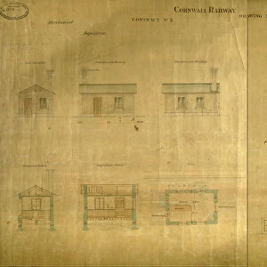 Cornwall Railway - Menheniot Arrival and Departure Platform Buildings [1853]