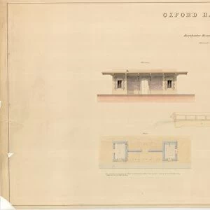 Dorchester Road Station. Arrival. Elevations Section & Plan [ND]