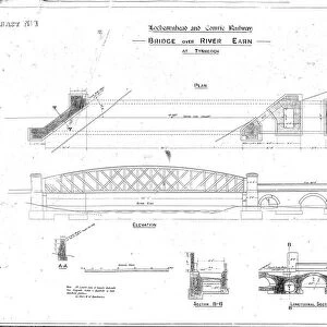 Drawing 27 Lochearnhead and Comrie Railway Bridge over River Earn at Tynreoch