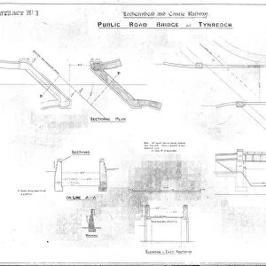 Drawing 29 Lochearnhead and Comrie Railway Public road bridge at Tynreoch