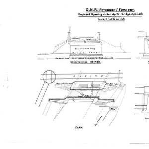 G. N. R. Peterborough Foundry - Proposed Opening under Spital Bridge Approach [N. D. ]