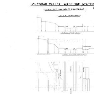 G. W. R. - Axbridge Station - Proposed Uncovered Footbridge [1907]