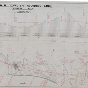 G. W. R Dawlish Avoiding Line General Plan - Contract No. 10 Drawing No. 1 Sheet 2 [1930s]
