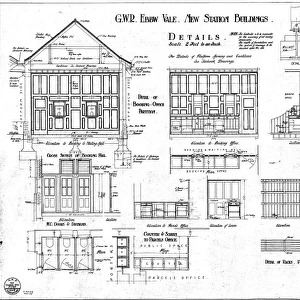 G. W. R Ebbw Vale New Station Buildings - Details [1923]