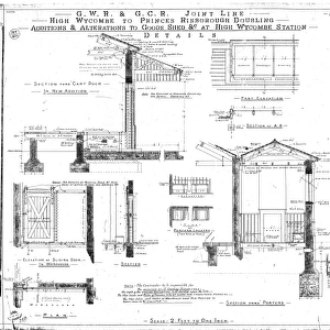 G. W. R & G. C. R - Additions & Alterations to Good Shed etc at High Wycombe Station [1905]