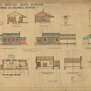 G. W. R Olton to Bentley Heath Widening - New Goods Shed at Solihull Station [1930]