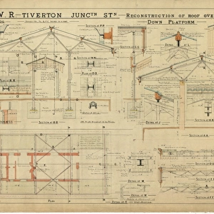 G. W. R. Tiverton Junction Station - Reconstruction of Roof [1901]