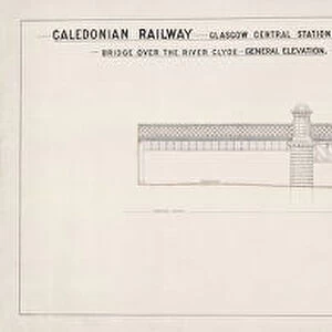 Glasgow Central Station Extension. Caledonian Railway. Bridge over River Clyde [1901]