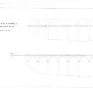 GNR Welwyn Viaduct Elevations Of South Pier And West Side [1907]