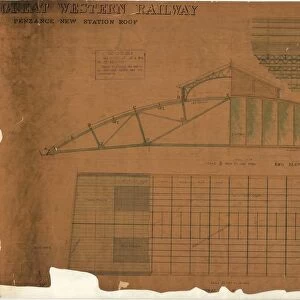 Great Western Railway Penzance New Station Roof [1878]