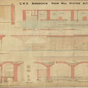 GWR Birmingham Snow Hill - station alterations dwg no. 11 (not dated)