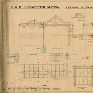 GWR Cirencester Station - Extension of Verandah [N. D]