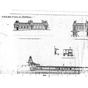 GWR New Station at Southall - Elevations