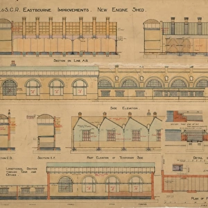 L. B. &. S. C. R. Eastbourne Improvements. New Engine Shed [Jul 1909]