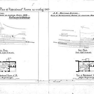 L. B& S. C. R Plan of Refreshement Rooms as Existing 1909 [1928]