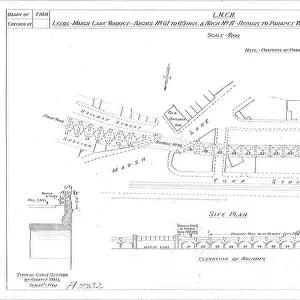 L. N. E. R. Leeds-Marsh Lane Viaduct - Arches 61 to 69 and Arch 11 Repairs to Parapet Walls [1947]