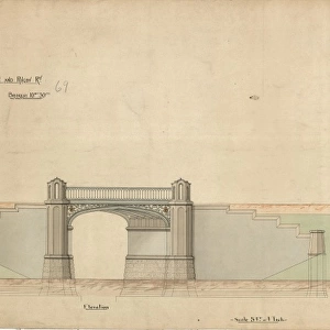L & N. W. R Northampton and Rugby Railway - Bridge 69 at 10m 39ch [1878]