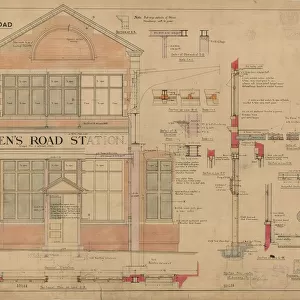 L. S. W. R Queens Road Station Improvements Drawing no. 4 [1908]