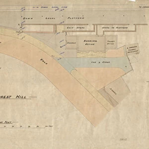 LB&SCR Forest Hill Station Down Side site plan [ND]