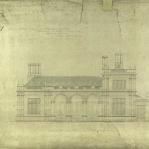 Lbscr North Dulwich Entrance Front Elevation Towards Red Post Hill [1867]