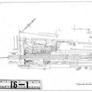 LMS Hoylake Station Proposed Re-building of Platforms and Station Buildings - Layout [1937]