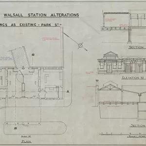 L&N. W. R Walsall Station Alterations - Buidlings as Existing Park Street [c1920s]