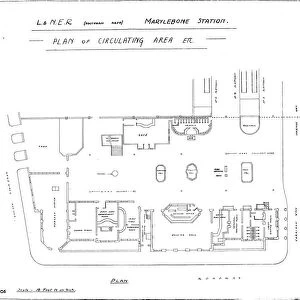 LNER (Southern Area) - Marylebone Station - Plan of Circulation Area etc [N. D]