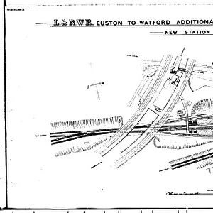 L&NWR Euston to Watford Additonal Lines - New Station at Willesden [N. D]