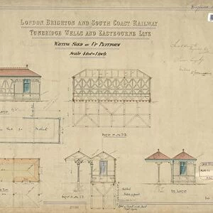 London, Brighton and South Coast Railway - Tunbridge Wells and Eastbourne Line - Waiting Shed on Up Platform [1879]