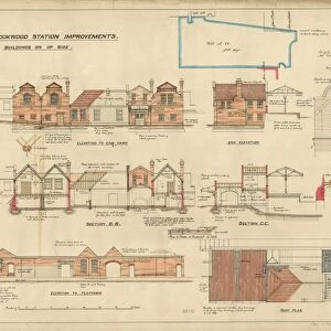 L&SWR Brookwood Station Improvements. Up Side Buildings [1903]