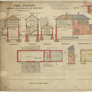 LSWR Grateley Signal Box - Proposed New Signal Box and Power House [1901]