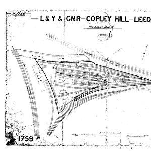 L&Y and GNR Copley Hills Leeds New Engine Shed Site Plan [1905]