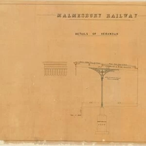 Malmesbury Railway - Malmesbury Station Details of Verandah [c1878]