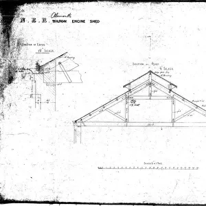 N. E. R Alnmouth [Bilton] Engine Shed - Roof Details [1887]