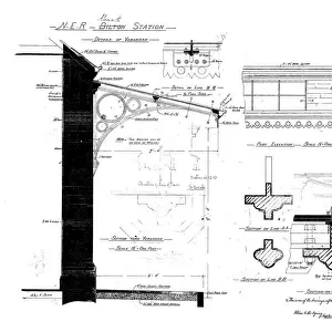 N. E. R Alnmouth [Bilton] Station - Details of Varandah [1886]